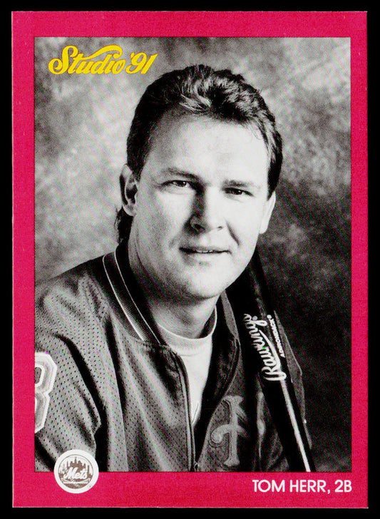 Tom Herr 1991 Studio #205 New York Mets