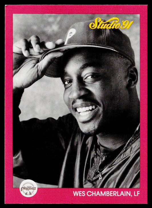 Wes Chamberlain 1991 Studio #211 RC Philadelphia Phillies