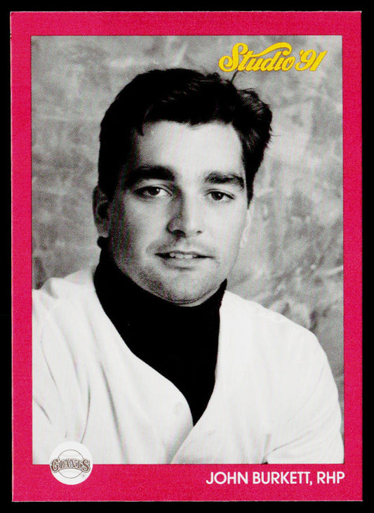 John Burkett 1991 Studio #253 San Francisco Giants
