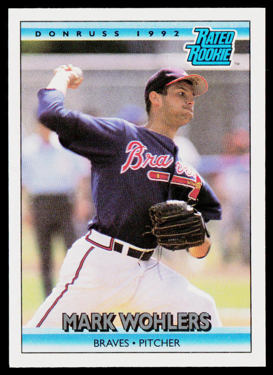 Mark Wohlers 1992 Donruss #1 Atlanta Braves