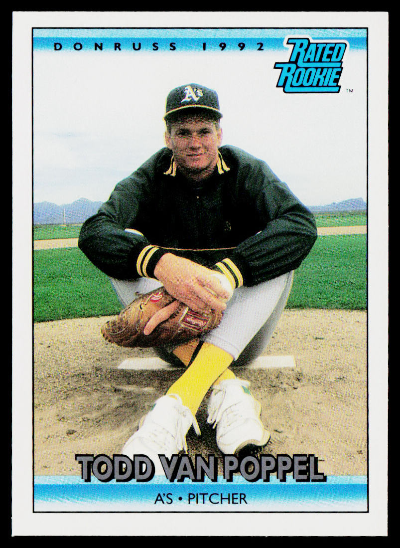 Todd Van Poppel 1992 Donruss #9 Oakland Athletics