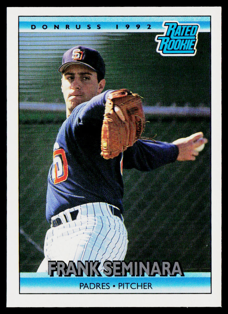Frank Seminara 1992 Donruss #10 RC San Diego Padres