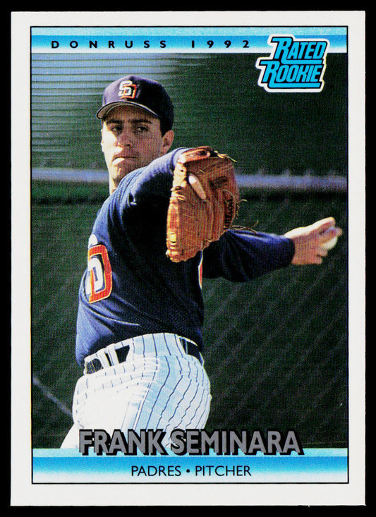 Frank Seminara 1992 Donruss #10 RC San Diego Padres