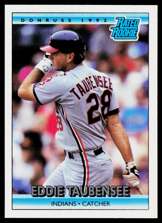 Eddie Taubensee 1992 Donruss #18b RC Cleveland Indians