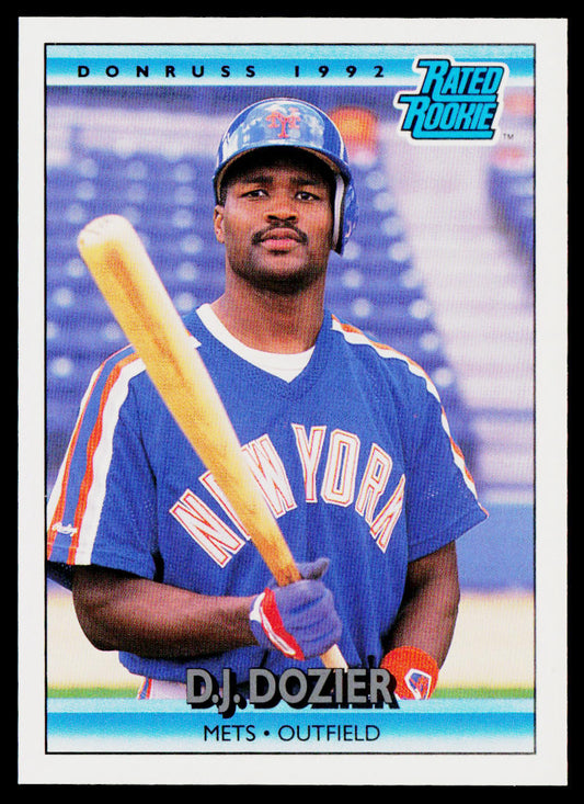 D.J. Dozier 1992 Donruss #20 New York Mets