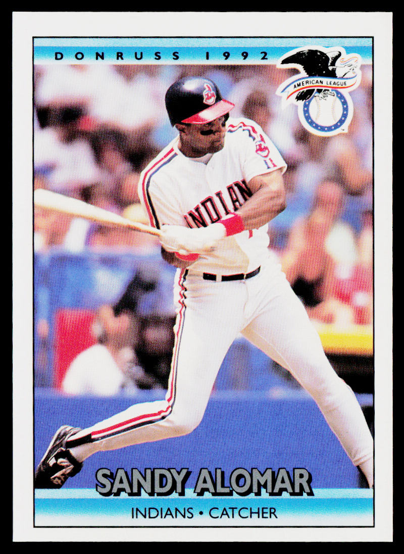 Sandy Alomar 1992 Donruss #29 Cleveland Indians