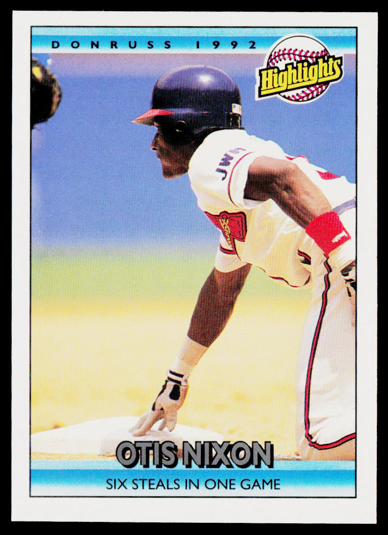 Otis Nixon 1992 Donruss #33 Atlanta Braves