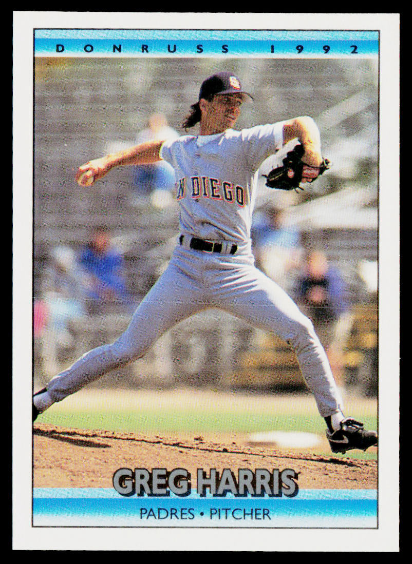 Greg Harris 1992 Donruss #49 San Diego Padres