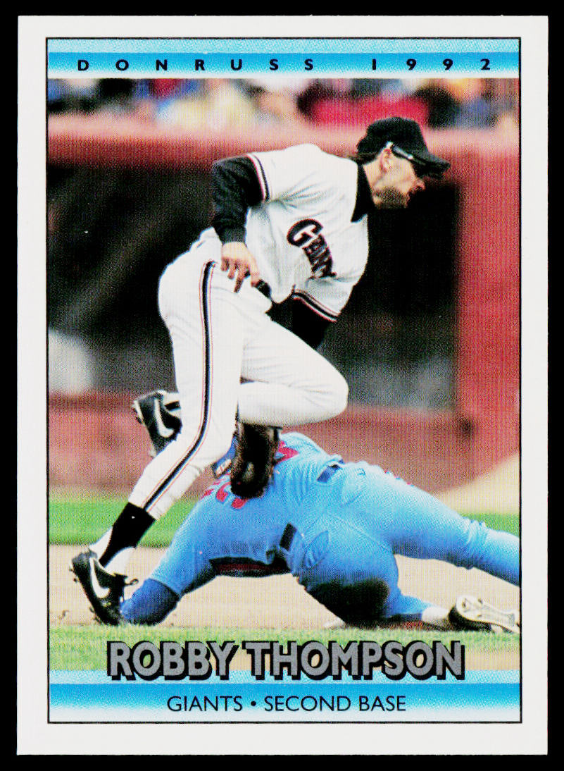 Robby Thompson 1992 Donruss #52b San Francisco Giants