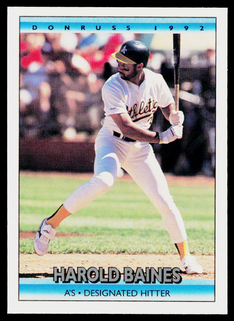 Harold Baines 1992 Donruss #68 Oakland Athletics