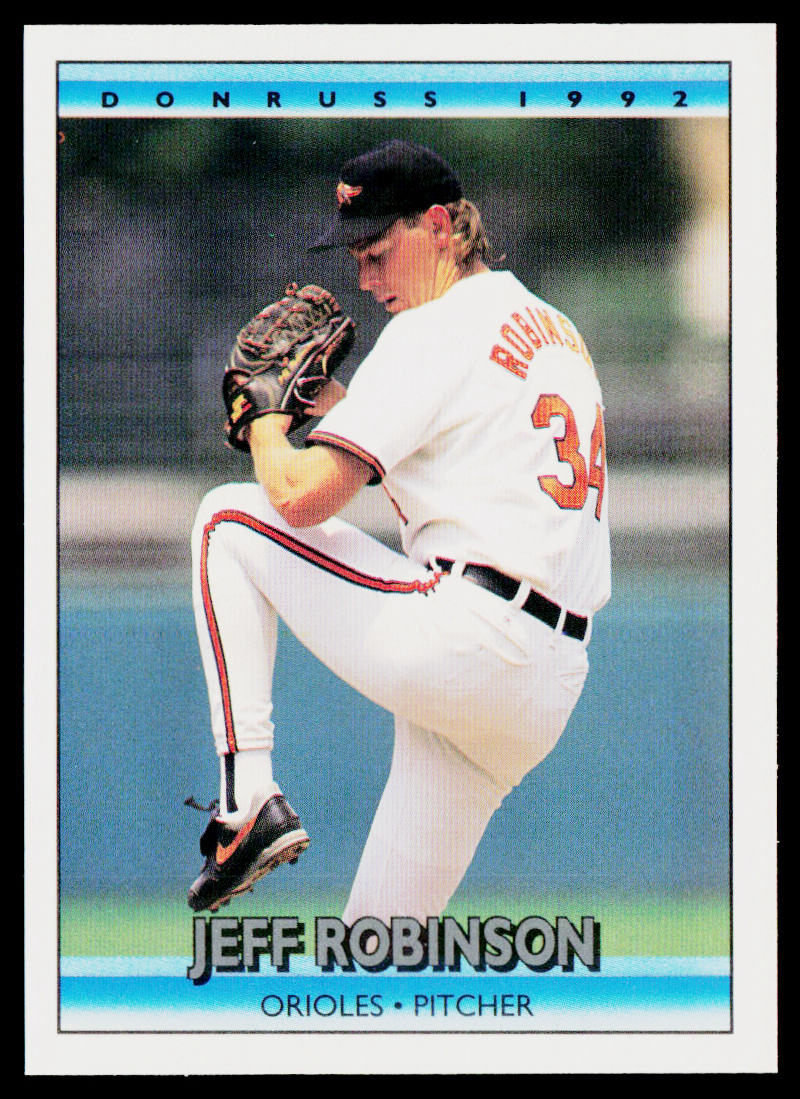 Jeff Robinson 1992 Donruss #77b Baltimore Orioles