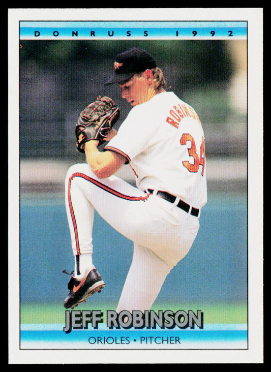 Jeff Robinson 1992 Donruss #77b Baltimore Orioles