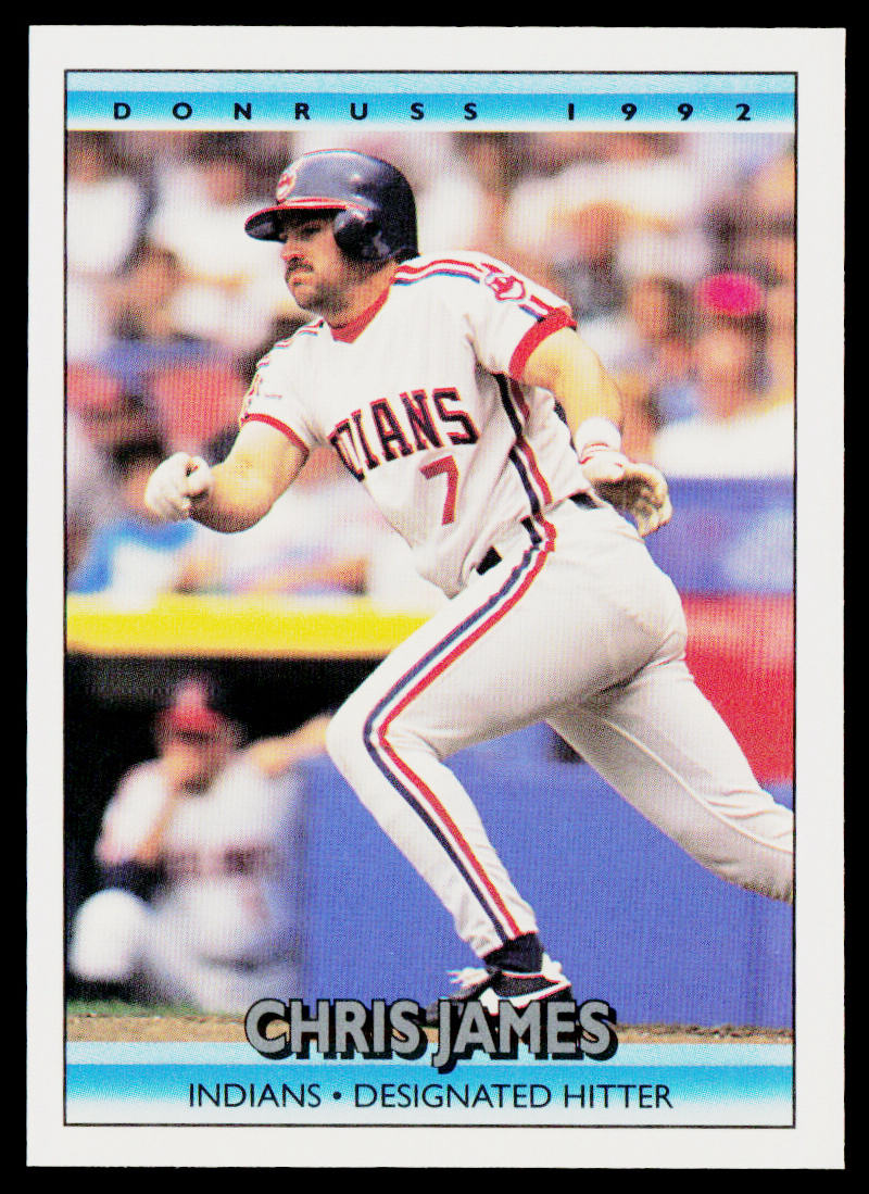 Chris James 1992 Donruss #82b Cleveland Indians