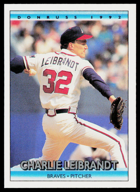Charlie Leibrandt 1992 Donruss #84 Atlanta Braves