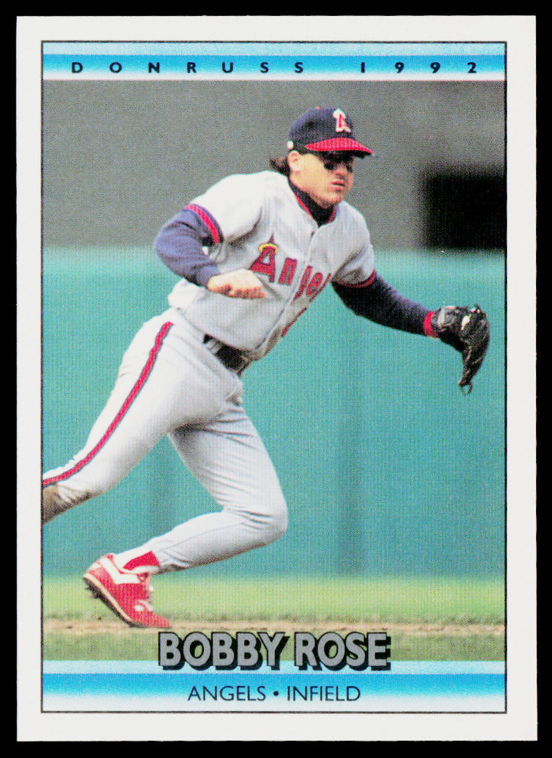 Bobby Rose 1992 Donruss #90 California Angels