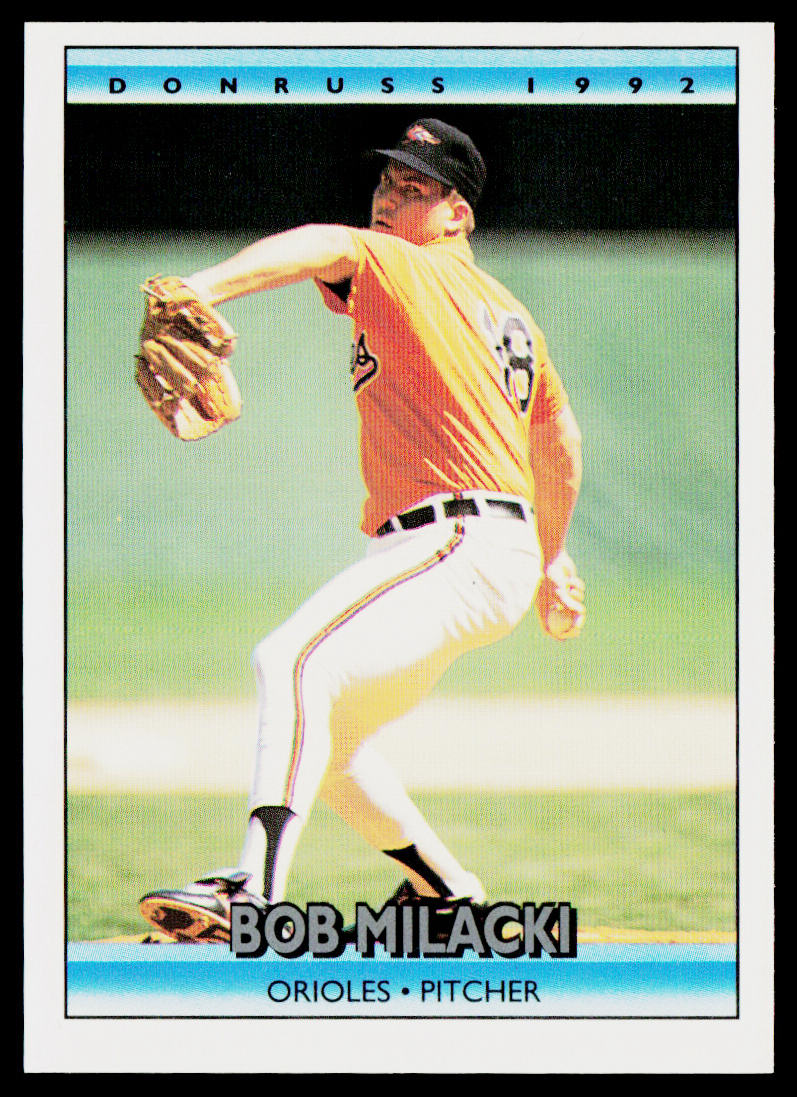 Bob Milacki 1992 Donruss #101b Baltimore Orioles