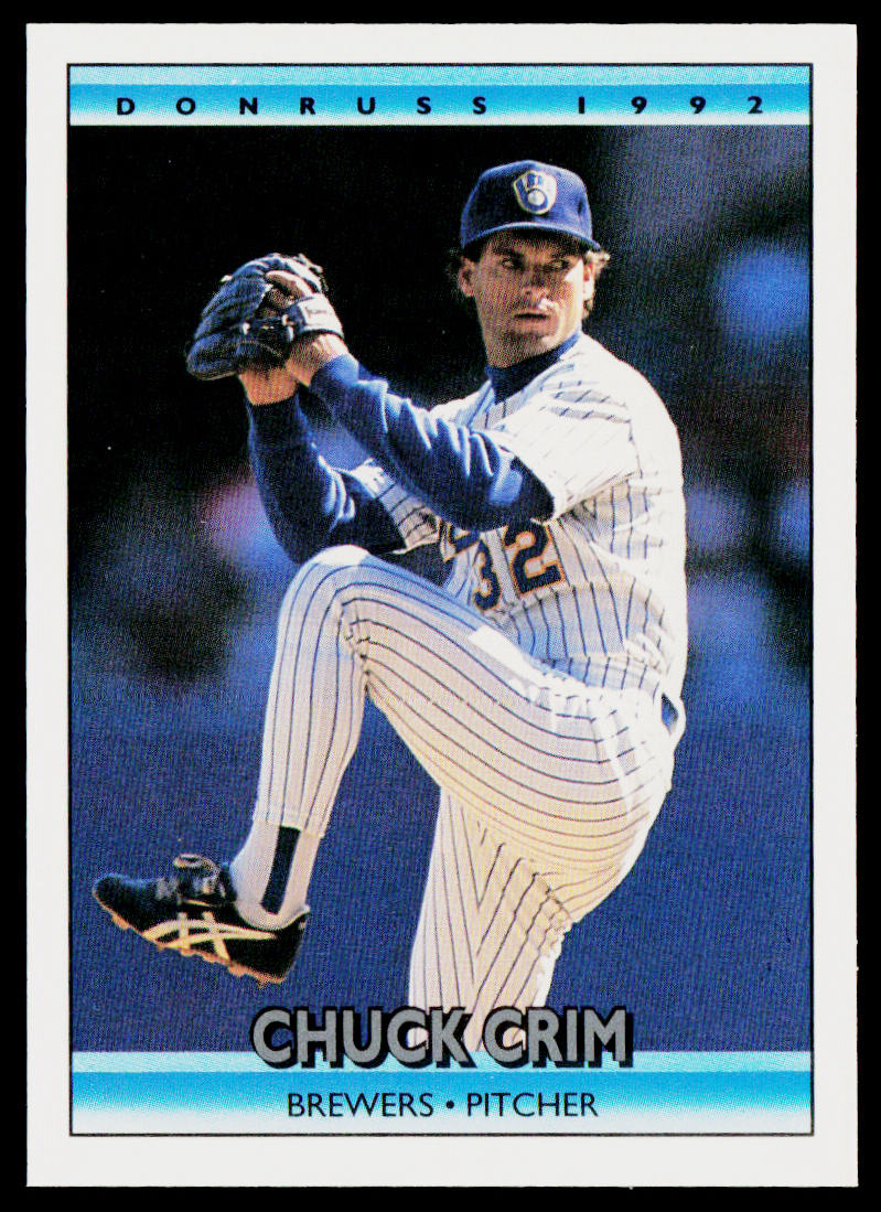 Chuck Crim 1992 Donruss #103 Milwaukee Brewers