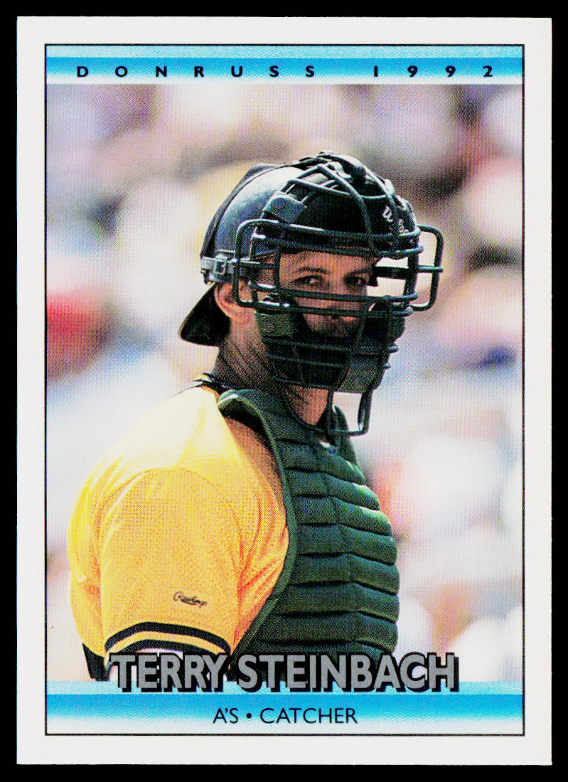 Terry Steinbach 1992 Donruss #104b Oakland Athletics