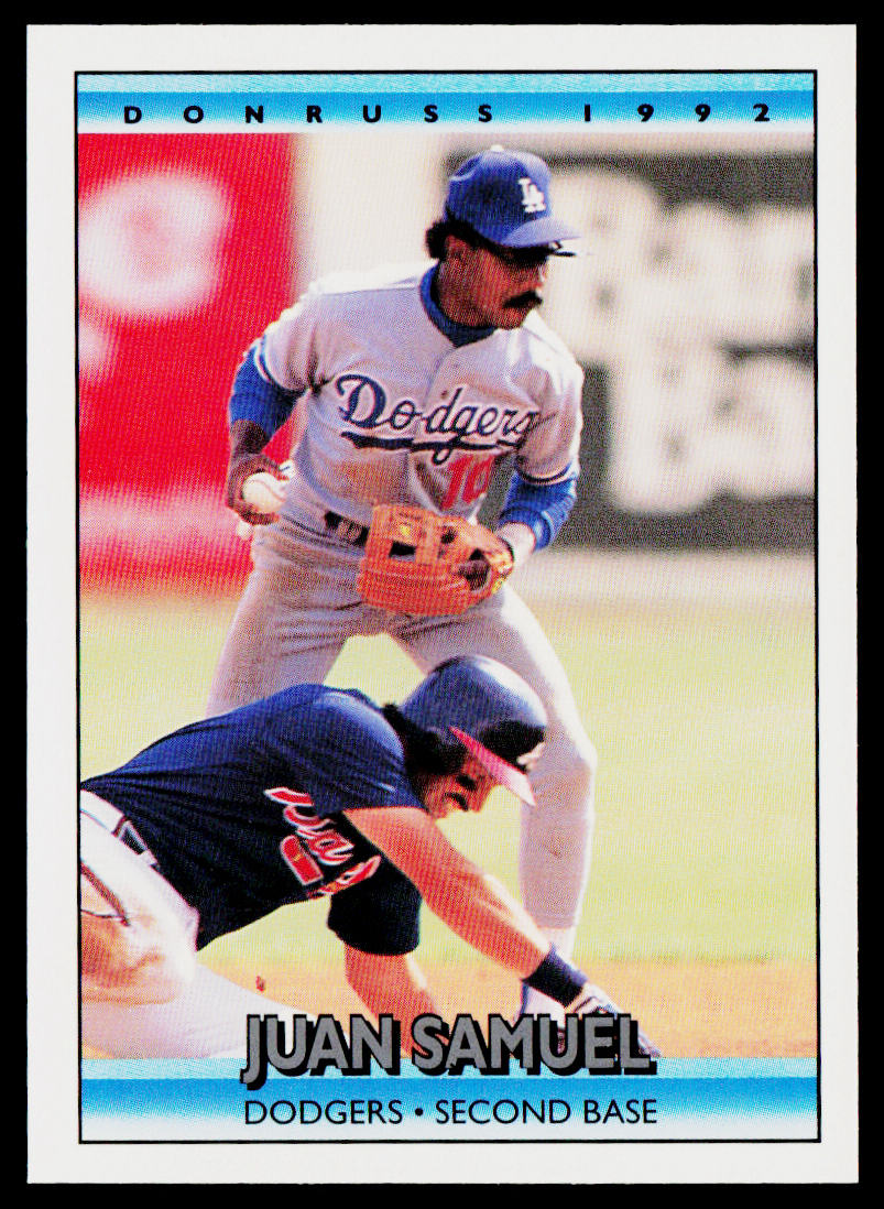 Juan Samuel 1992 Donruss #105b Los Angeles Dodgers