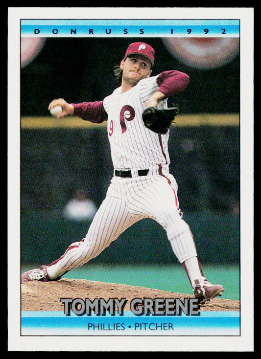 Tommy Greene 1992 Donruss #109b Philadelphia Phillies
