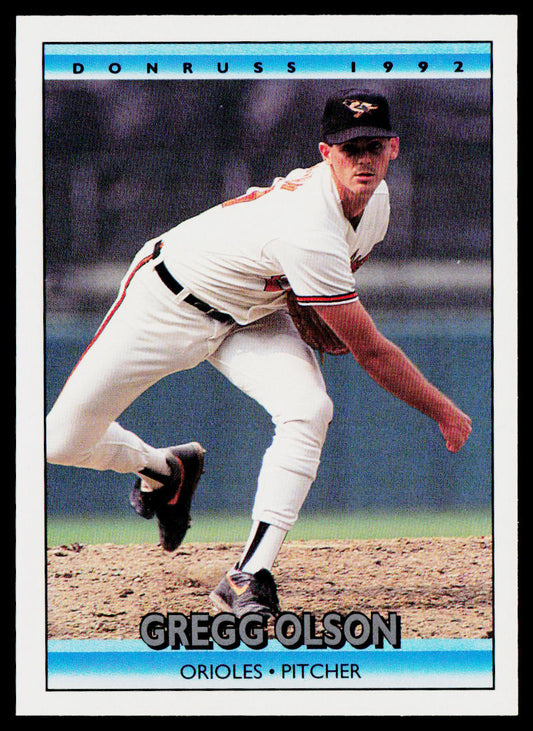 Gregg Olson 1992 Donruss #110 Baltimore Orioles
