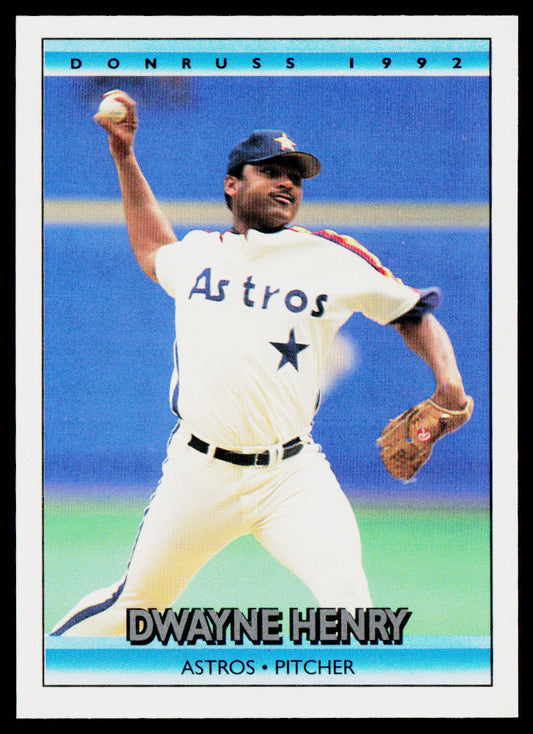Dwayne Henry 1992 Donruss #114b Houston Astros