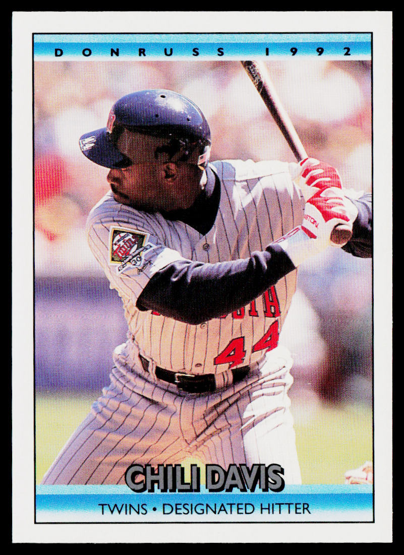 Chili Davis 1992 Donruss #115b Minnesota Twins