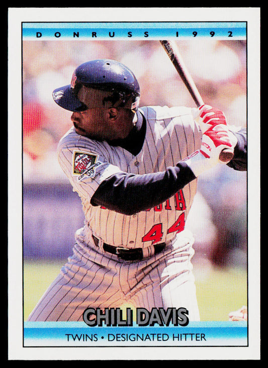 Chili Davis 1992 Donruss #115b Minnesota Twins