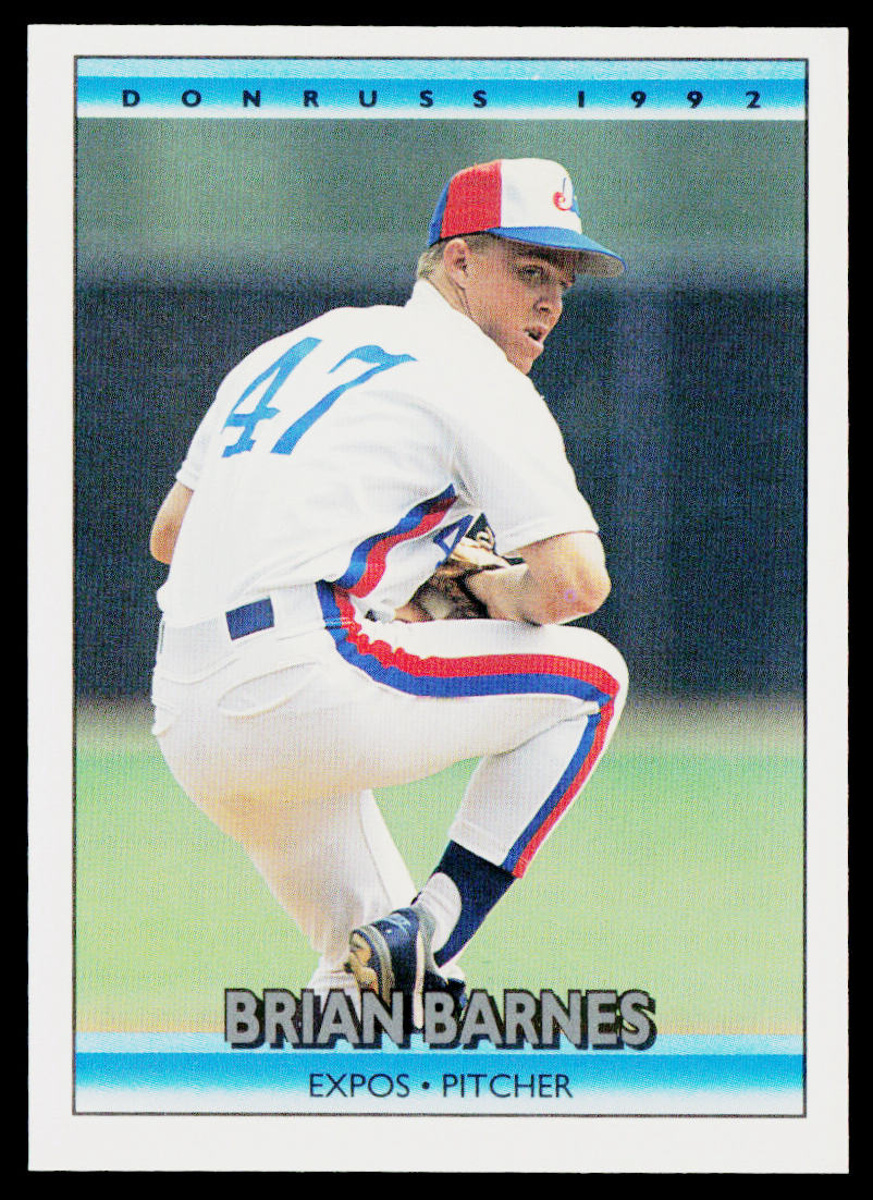 Brian Barnes 1992 Donruss #117 Montreal Expos