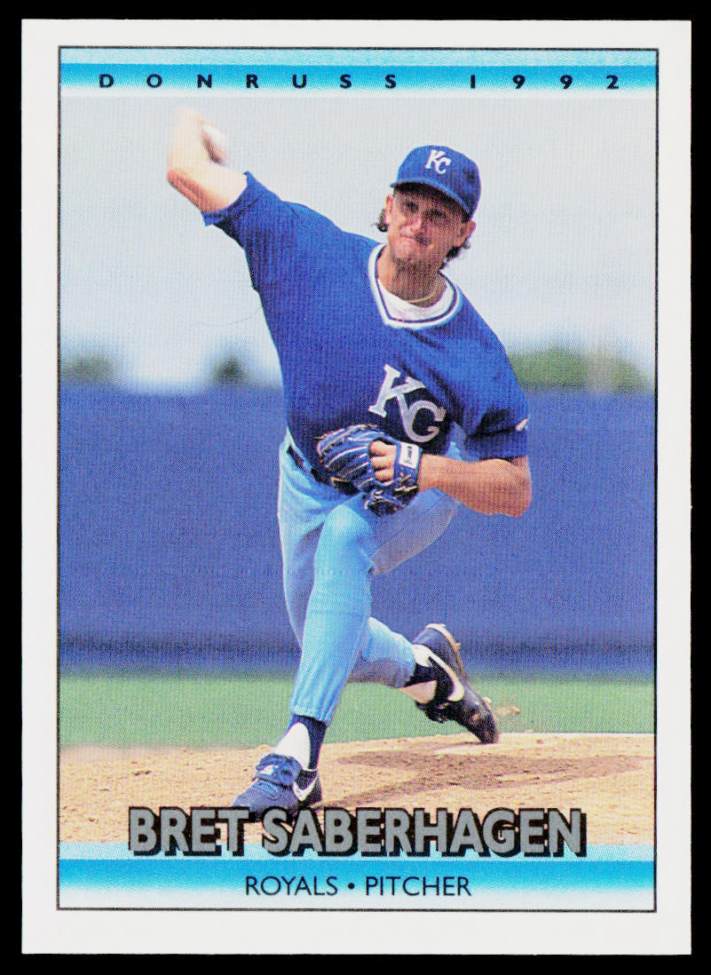 Bret Saberhagen 1992 Donruss #128b Kansas City Royals