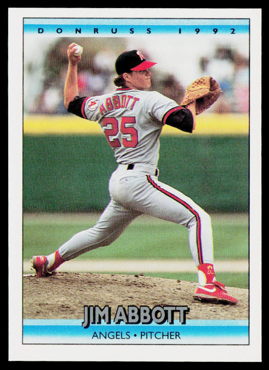 Jim Abbott 1992 Donruss #130 California Angels