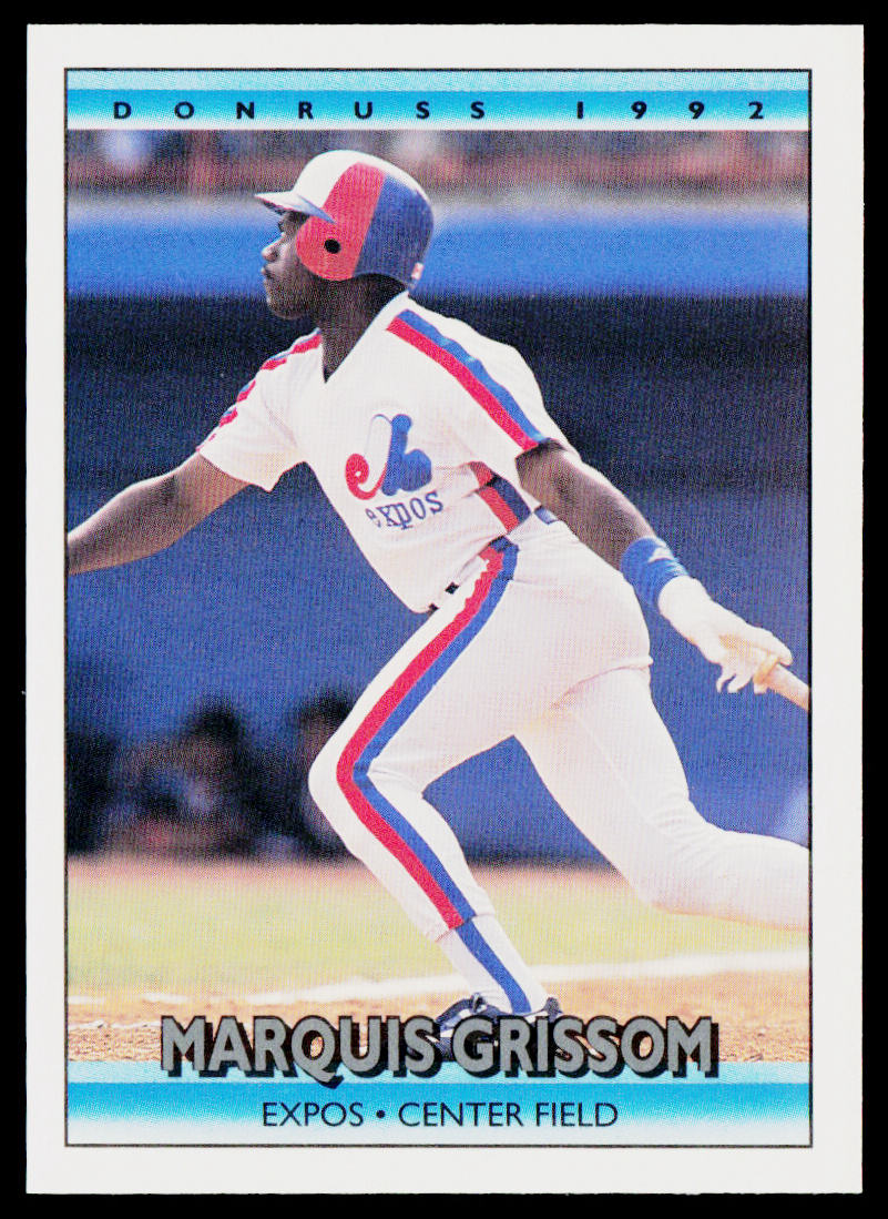 Marquis Grissom 1992 Donruss #137b Montreal Expos