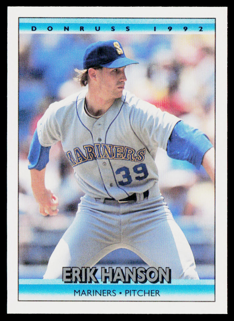 Erik Hanson 1992 Donruss #138b Seattle Mariners