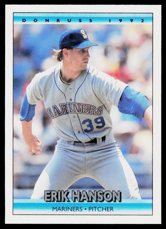 Erik Hanson 1992 Donruss #138b Seattle Mariners