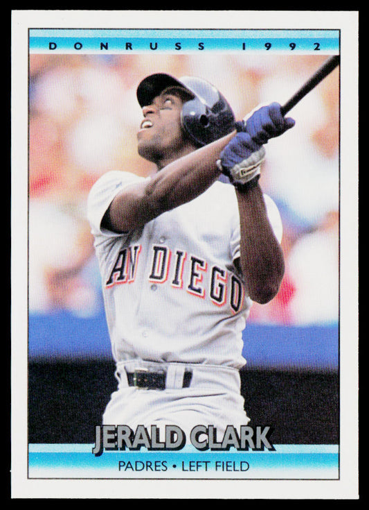 Jerald Clark 1992 Donruss #144b San Diego Padres