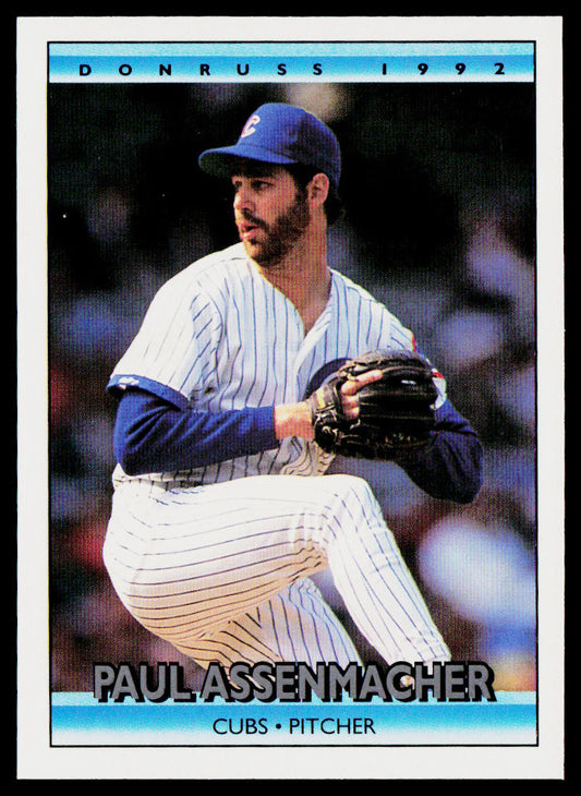 Paul Assenmacher 1992 Donruss #159 Chicago Cubs
