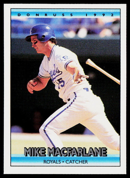 Mike Macfarlane 1992 Donruss #161b Kansas City Royals
