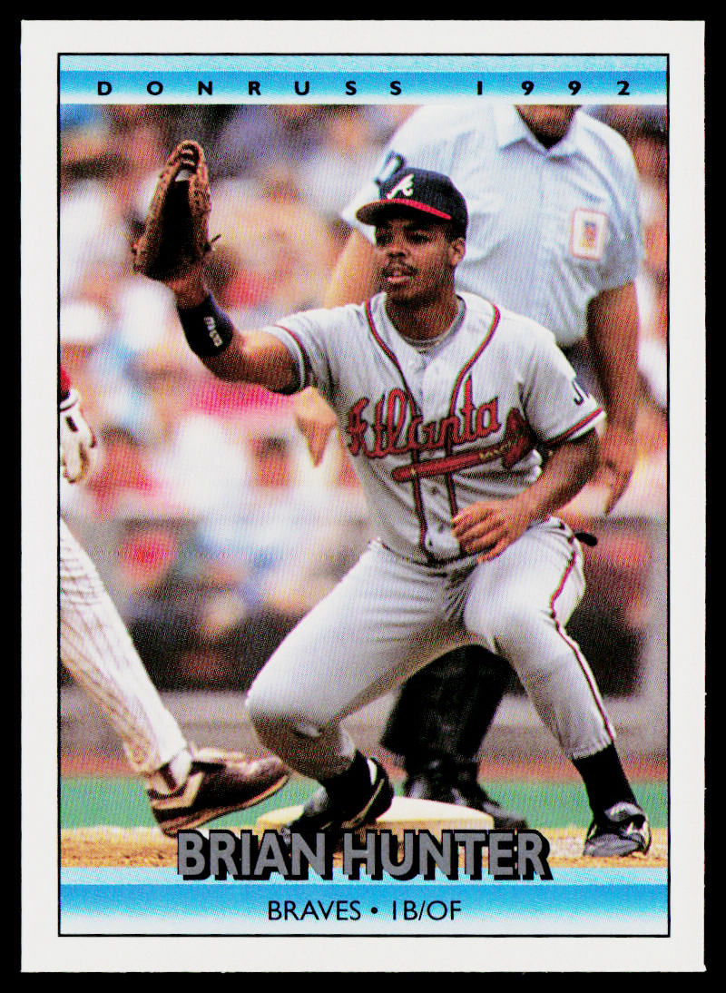Brian Hunter 1992 Donruss #163 Atlanta Braves
