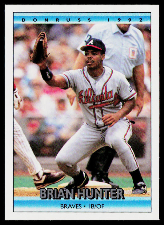 Brian Hunter 1992 Donruss #163 Atlanta Braves