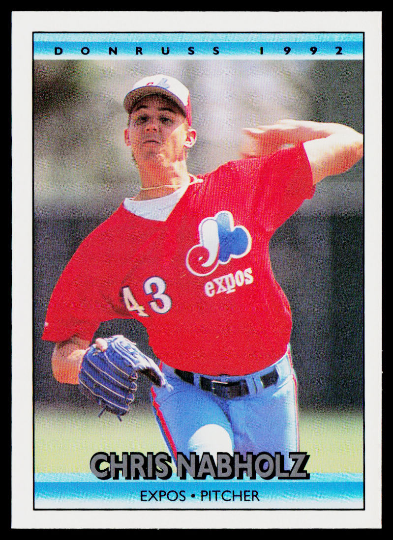 Chris Nabholz 1992 Donruss #170 Montreal Expos