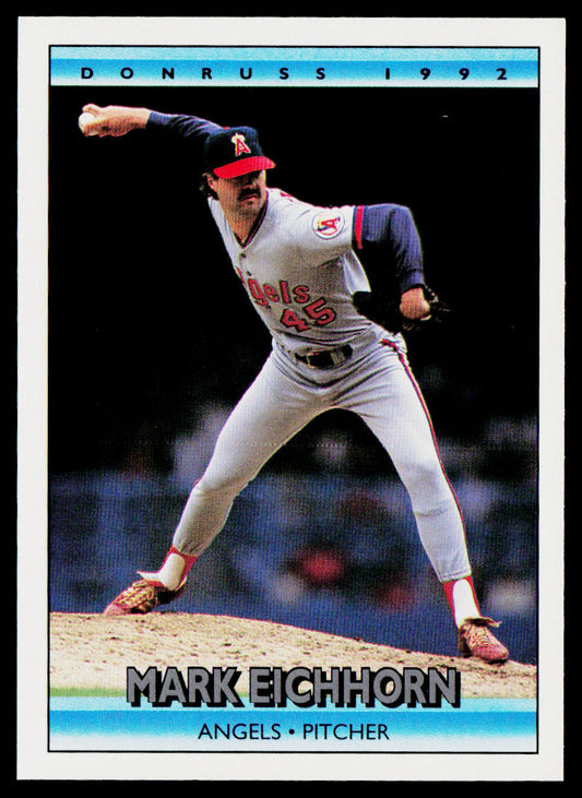 Mark Eichhorn 1992 Donruss #181b California Angels