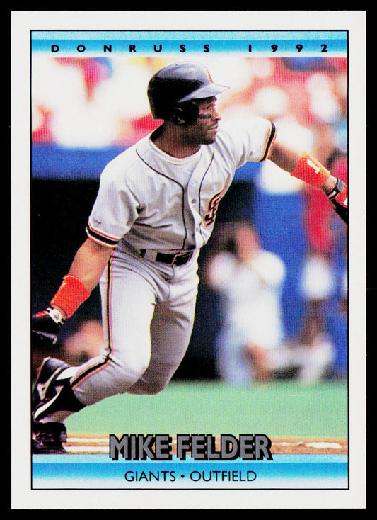 Mike Felder 1992 Donruss #182 San Francisco Giants