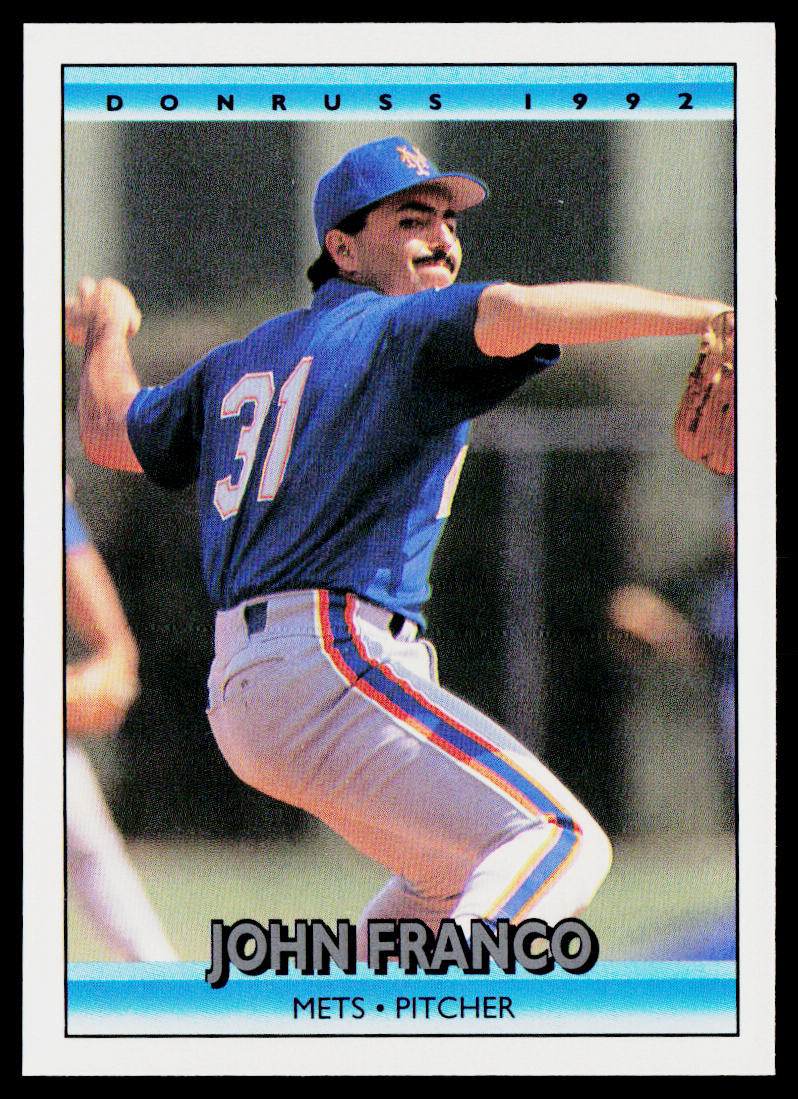 John Franco 1992 Donruss #186b New York Mets