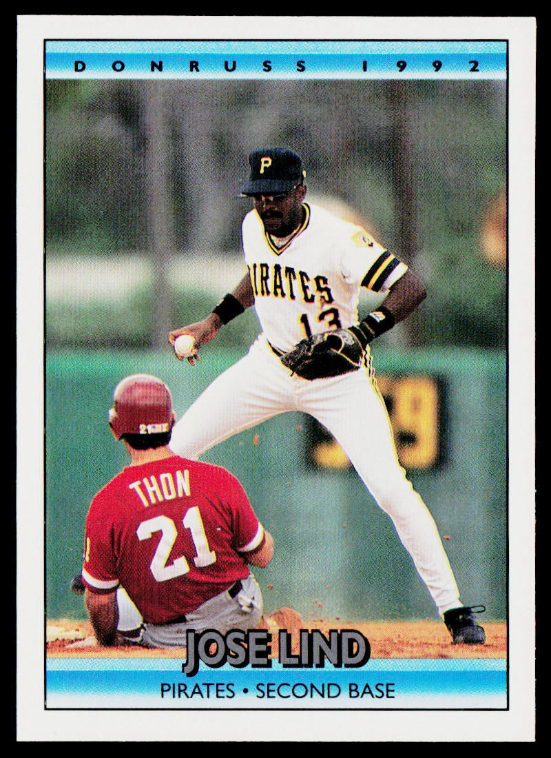 Jose Lind 1992 Donruss #189 Pittsburgh Pirates