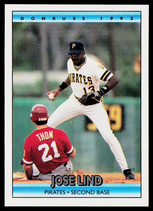 Jose Lind 1992 Donruss #189 Pittsburgh Pirates