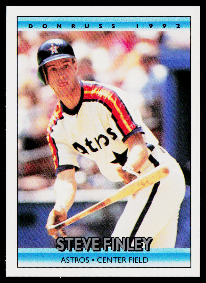 Steve Finley 1992 Donruss #197b Houston Astros