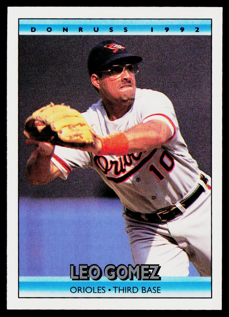 Leo Gomez 1992 Donruss #199b Baltimore Orioles