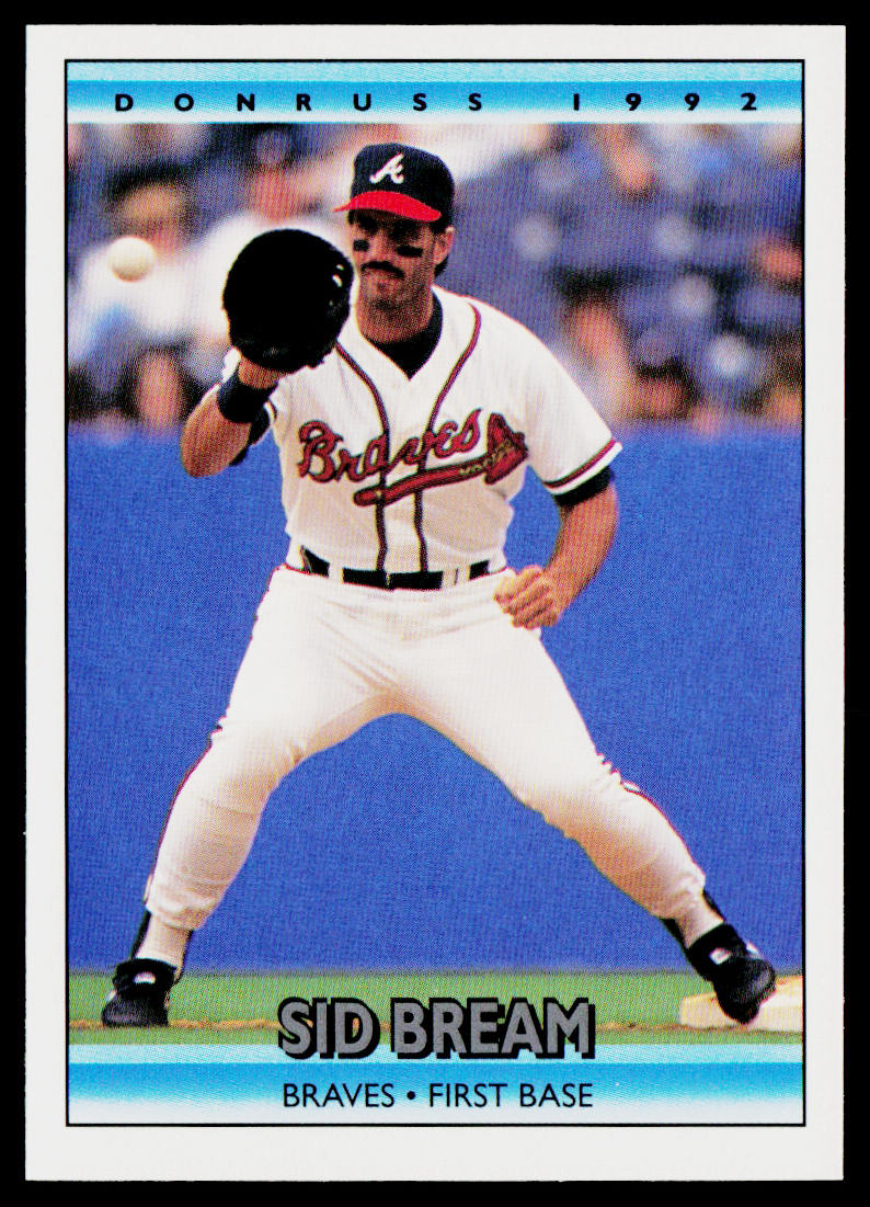 Sid Bream 1992 Donruss #202 Atlanta Braves