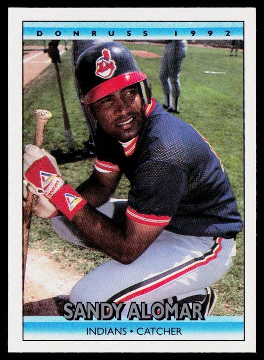 Sandy Alomar 1992 Donruss #203b Cleveland Indians