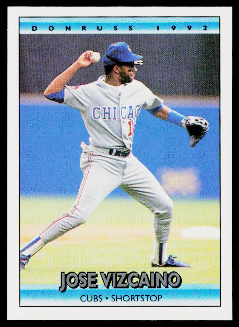 Jose Vizcaino 1992 Donruss #212 Chicago Cubs